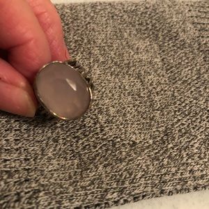 Beautiful Silpada ring with rose quartz.